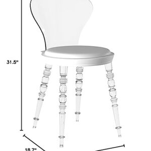 Neos Modern Furniture C177WH-N Chair, White