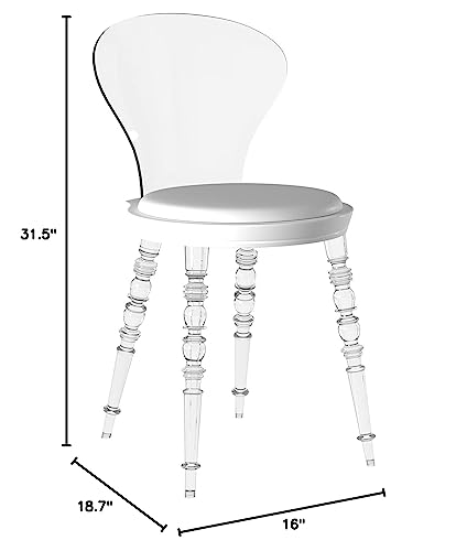 Neos Modern Furniture C177WH-N Chair, White