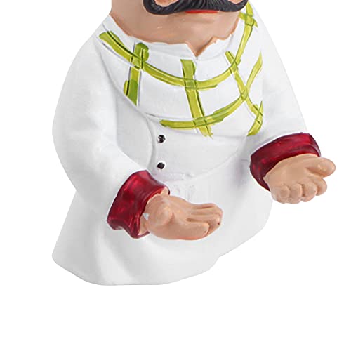 Yosoo Wall Hook Cartoon Chef Figurine Self‑ACreative Cartoon Hook dhesive Hanger Hotel Dining Room Bedroom Kitchen Decoration(BS081/82)