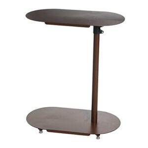 main + mesa modern adjustable c-table, brown
