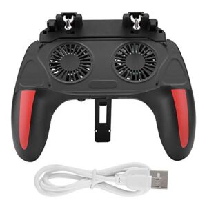 shanrya comfortable touch dual cooling fans, mobile phone gamepad, heat dissipation for watching film playing games smartphone(5000mah)