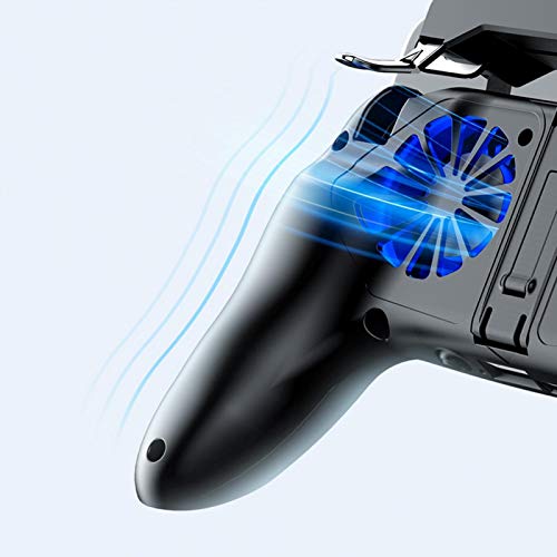 Shanrya Comfortable Touch Dual Cooling Fans, Mobile Phone Gamepad, Heat Dissipation for Watching Film Playing Games Smartphone(5000mah)