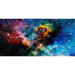awert 48x18 inches galaxy aquarium background cloud stars and colorful cosmic universe fish tank background mystery space terrarium background