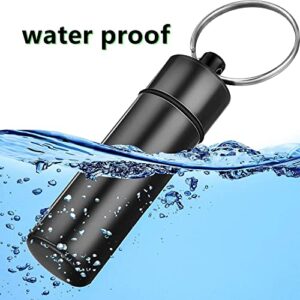 OakMsOik Mini Keychain Waterproof Storage Bottle Portable with Knob Switch Storage Bottle