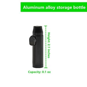 OakMsOik Mini Keychain Waterproof Storage Bottle Portable with Knob Switch Storage Bottle