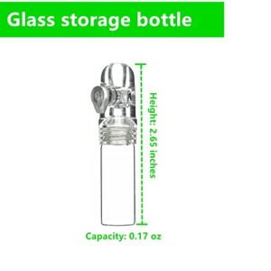 OakMsOik Mini Keychain Waterproof Storage Bottle Portable with Knob Switch Storage Bottle