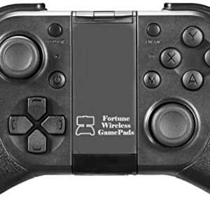 Fortune MFI Certified Wireless iPhone Gamepad Controller for iOS iPhone and iPad – Designed with Newly L3 + R3 Buttons, 8 Ways Joysticks Ergonomics iOS D-Pad, 4.5 oz Weight and One Inch Thickness