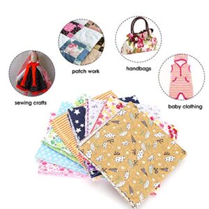 Fabric Bundle, Printed Dressmaking Cloth Soft Breathable for Baby Clothing for Hand-Made Sewing for Wallets