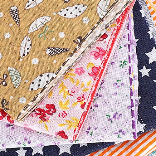 Fabric Bundle, Printed Dressmaking Cloth Soft Breathable for Baby Clothing for Hand-Made Sewing for Wallets