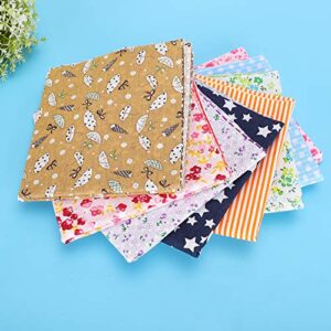 Fabric Bundle, Clear Lines Printed Fabric Needlecrafts Cloth for Hand-Made Sewing for Wallets for Baby Clothing