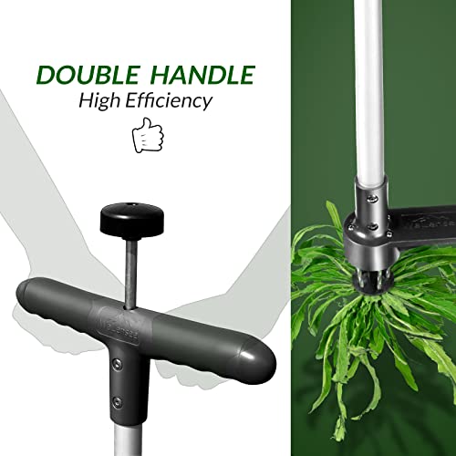 Walensee Upgraded Weed Puller, Stand Up Weeder Hand Tool, Long Handle Garden Weeding Tool with 5 Claws, Hound Weed Puller for Dandelion, Standup Weed Root Pulling Tool and Picker, Grabber (1 Pack)