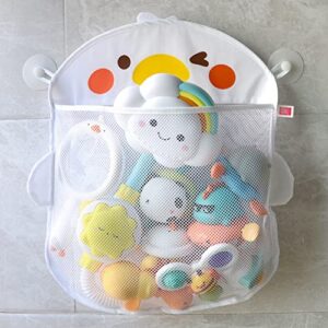 Bathtub Toy Storage Bag for Bathroom/Living Room/Bedroom,Shower Toy Bag Children's Toy Storage Bag Organizer Bag Bath Toy Organizer Shower Caddy Bathroom Baby Toy Storage Quick Dry Bathtub Mesh Net