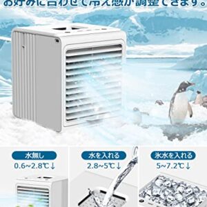 Breezewell Evaporative Air Cooler, 2000mAH Battery Powered Small Room Cooler w/Humidifier