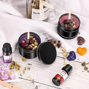 Complete Candle Making Kit with Wax Melter, Making Supplies,DIY Arts&Crafts Gift for Kids,Beginners,Adults,Including 500w Electronic Stove,Wicks,Rich Scents,Dyes,Melting Pot,Candle tins