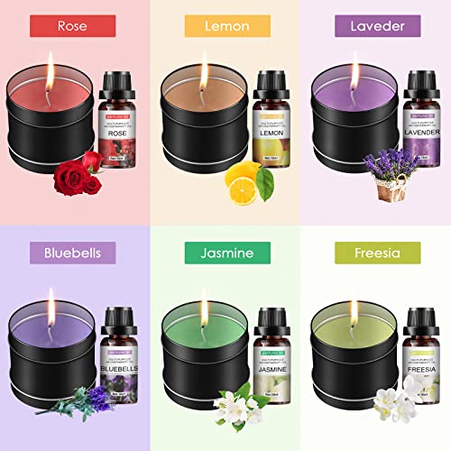 Complete Candle Making Kit with Wax Melter, Making Supplies,DIY Arts&Crafts Gift for Kids,Beginners,Adults,Including 500w Electronic Stove,Wicks,Rich Scents,Dyes,Melting Pot,Candle tins