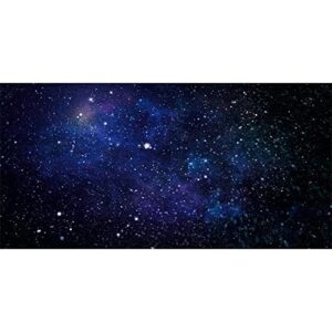 awert 36x24 inches galaxy aquarium background blue starry sky universe space fish tank background nebula stars terrarium background