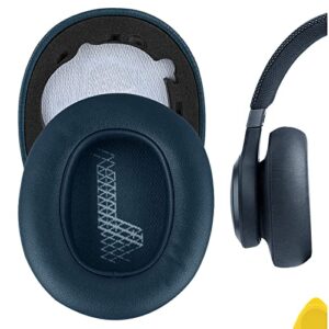 geekria quickfit replacement ear pads for jbl live 650 btnc, lifestyle e65btnc, duet nc, live 660 nc headphones ear cushions, headset earpads, ear cups cover repair parts (blue)