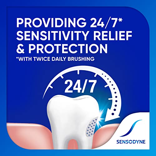 Sensodyne Extra Whitening Toothpaste - 4 Oz x 3 and Soft Toothbrush Pack - 2 Count Bundle