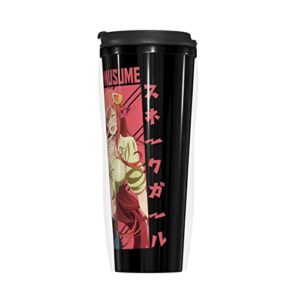 Anime Monster Musume Miia Coffee Cup Thermos Mug Double Wall Vacuum Insulated Bottle Portable Tumblers Travel Mugs 12 Oz