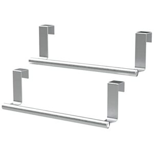 over the cabinet towel bar, hand towel and washcloth rack for bathroom and kitchen ctb3000 chrome