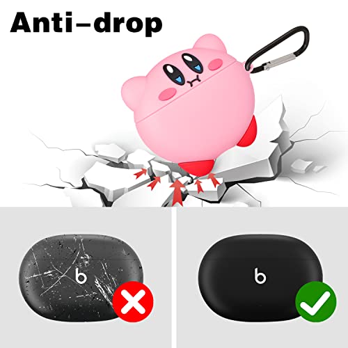 Jowhep Case for Beats Studio Buds Cartoon 3D Design Cute Silicone Cover Fashion Kawaii Funny Cool Fun Unique Wireless Powerbeats Cases for Beats Earbuds Headphones for Girls Boys Teen