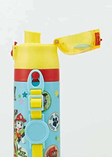 Skater SKDC3-A Children's 2-Way Stainless Steel Kids Water Bottle with Cup, 11.8 fl oz (350 ml), Paw Patrol Boys