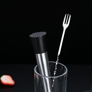 Kyraton Stainless Steel Cocktail Muddler and Mixing Spoon Home Bar Tool Set,Professional Bartende Set for Creating Mojitos and Other Fruit Based Drinks.