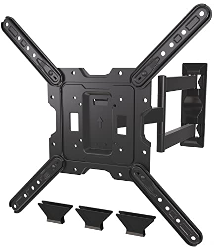 GINKGO TV Wall Mount for Most 26-55 Inch TVs, Full Motion TV Mount with Swivel, Tilt and Extension Arm, Wall Mount TV Bracket Single Stud Center Angle Design, Max VESA 400x400mm