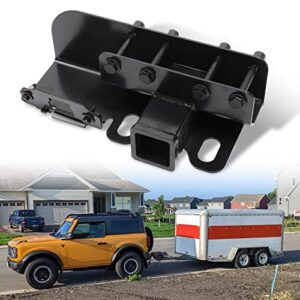 snailfly 2“ trailer tow hitch assembly fit for ford bronco 2021-2024 class 3 hitch receiver, not for bronco sport