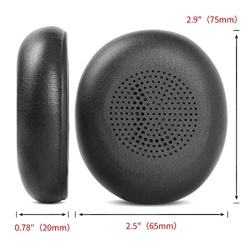 TaiZiChangQin 45H Ear Pads Ear Cushions Memory Foam Replacement Compatible with Jabra Elite 45h On-Ear Wireless Headphone Protein Leather