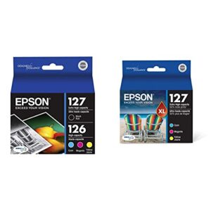 epson t127120-bcs durabrite ultra black & color combo pack extra high capacity - -cartridge - -ink and t127520 durabrite ultra multipack extra high capacity cartridge ink