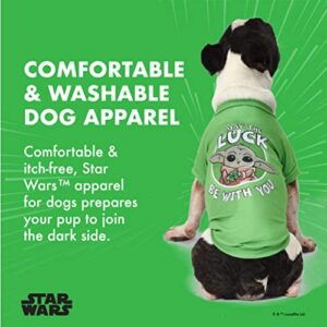 Star Wars for Pets Grogu May The Luck Be with You Dog Tee for St. Patrick’s Day | Star Wars Dog St. Patty’s Shirt for Medium Dogs | Size Medium| Star Wars Dog Clothing and Apparel, Cute Dog Clothes
