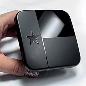 Texas State Metal Flag Hitch Cover Plug (Fits 2" Receiver, Black)