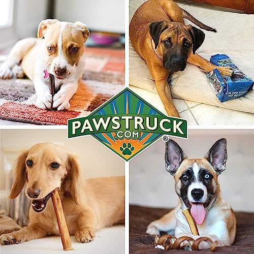 Pawstruck All-Natural 3-5" Bully Sticks for Small Dogs & Puppies – Single Ingredient, Low Odor & Rawhide-Free Dental Chew Treat Bones - 100% Real Beef with No Artificial Preservatives - 8 oz Bag