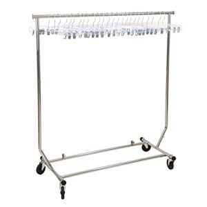Super Heavy-Duty 14 inch Wide Clear Plastic Skirt or Pant Hangers with Swivel Hook and Adjustable Clips (Quantity 100) (Clear)