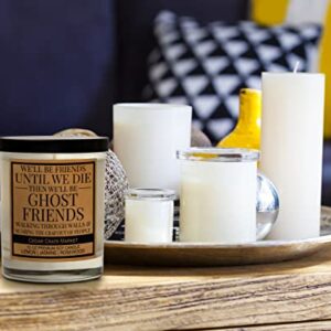 Funny Candles - Ghost Friends Scare The Crap Out of People - Best Friends Funny Candles Gifts for Women, Best Friends Birthday Gifts, Friendship Candle Gifts for Her, Scented Soy Candle, Sassy