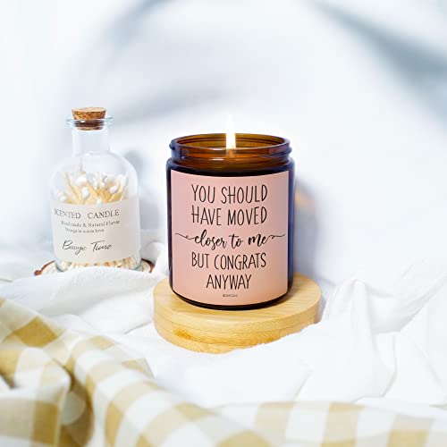 SIMORAS Housewarming Gifts for New House - You Should Have Moved Closer Scented Candles for House Warming - Funny Housewarming Gifts for Women, Men, Friends - New Apartment, New Home Candle (Lavender)