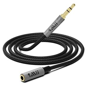 1mii 3.5mm headphone extension cable 6ft 3.5mm male to female audio cable 1/8" trs stereo aux cord for headphones, speakers, phones, pc, tablet, car