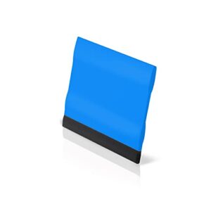 EHDIS Small Rubber Squeegee 3" Block Squeegee for Car Window Windshield,Film,Stickers,Decals and Vinyl Applicator,Kitchens, Glass, Shower,Counter Cleaning Tool, Pack of 2-Blue