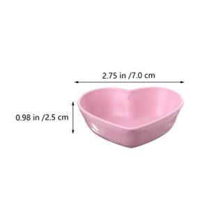 Angoily 30pcs Heart Shaped Soy Sauce Dishes Dip Dipping Bowls for Dinner Baking Dip Bowls Small Dessert Bowls Condiments Server Dishes for Sauce Vinegar Ketchup BBQ Blue Green Pink