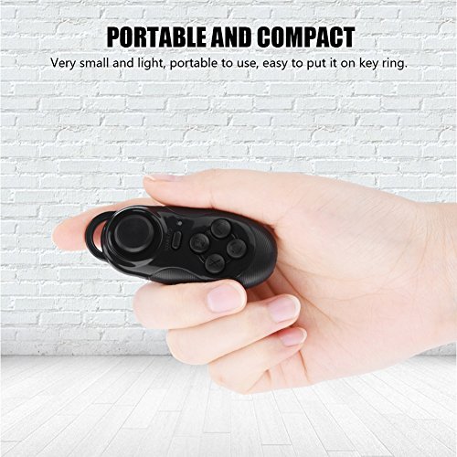Zyyini Mini Bluetooth Game Controller Camera Photo Remote Control Wireless Game Pad VR Remote Control Music Player and Camera Shutter VR Virtual Reality/for ebook/PC