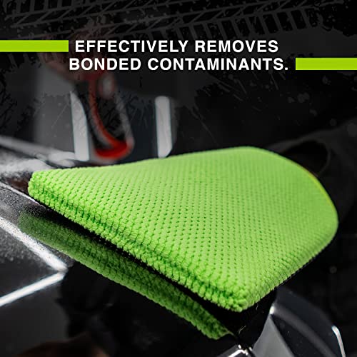 ExoForma Clay Mitt for Auto Care - Medium Grade Premium Car Wash Mitt for Ultra Smooth Finish - Fast & Easy Surface Decontamination & Polish Prep - Reusable Microfiber