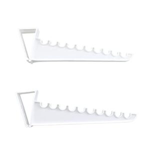 2 Pack Over the Door Valet Hook Space Saver Holds 10 Hangers Hanging System Closet Storage Organizer Laundry Ironing Rack Suits - Coats - Dresses Shirts Robes Closet Multi Purpose Hook