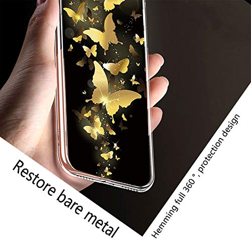 HHUAN Cover for BLU View 3/B140DL (6.00") with [2 X Tempered Glass Protective Film], [Ultra-Thin Clear Soft TPU Shockproof Case] Anti-Yellow Phone Case for BLU View 3/B140DL - WMA30