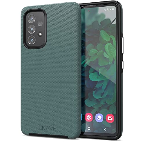 Crave Dual Guard for Samsung Galaxy A53 Case, Shockproof Protection Layer Case 5G - Forest Green