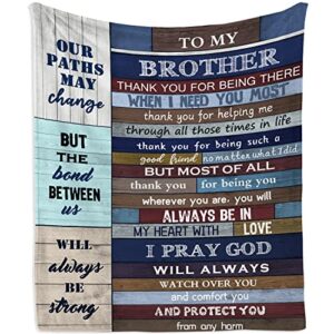 mubpean gifts for brother blanket 60"x50", brother gifts from sister, big brother gift, brother gifts, gifts for brother adult, brother birthday gift, birthday gifts for brother,best brother ever gift