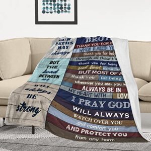 Mubpean Gifts for Brother Blanket 60"x50", Brother Gifts from Sister, Big Brother Gift, Brother Gifts, Gifts for Brother Adult, Brother Birthday Gift, Birthday Gifts for Brother,Best Brother Ever Gift