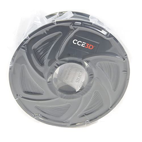 CCE3D PETG 3D Printer Filament 1.75mm +/- 0.05 mm, 1kg Spool (2.2lbs), PETG Filament (Glossy Black)