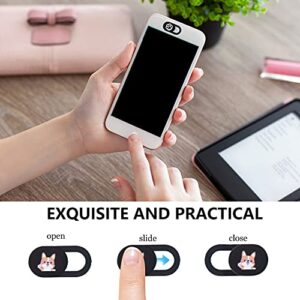 Hemobllo Computer Camera Covers Webcam Cover Slide Camera Blocker: Laptop Cover Phone Privacy Stickers Anti- Peeping Privacy Shutter Protects for Laptop Tablet Cell Phone PC Black 4pcs