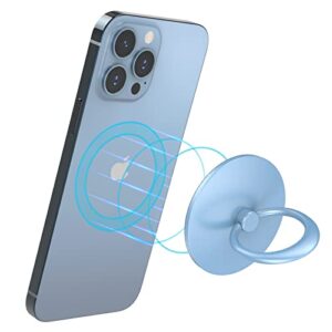 engmolphy mag safe ring holder compatible with iphone 12/13 series mag-safe accessories【wireless charging compatible】 removable mag safe phone ring holder with 360° rotation